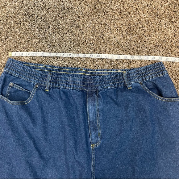 King Size Big & Tall Elastic Waist Pull On Men’s Jeans Sz 3XL 38 - Picture 5 of 11